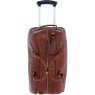 Ashwood Leather Tan Wheeled Duffle Bag front