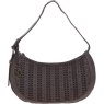 Ashwood Leather Brown Woven Leather Shoulder Bag front