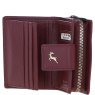 Ashwood Leather Wine RFID Secure Purse open 1