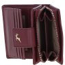 Ashwood Leather Wine RFID Secure Purse open 2