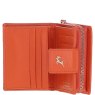 Ashwood Leather Orange RFID Secure Purse open 1