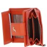 Ashwood Leather Orange RFID Secure Purse open 2