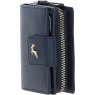 Ashwood Leather Navy RFID Secure Purse side view 1