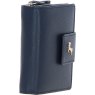 Ashwood Leather Navy RFID Secure Purse side view 2