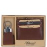 Ashwood Leather Ashwood Leather Chestnut Wallet & Keyring Gift Set