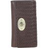 Ashwood Leather Ashwood Leather Brown Woven Purse