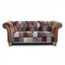 Harlequin Patchwork 2 Seater Sofa on a white background