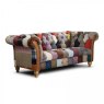 Harlequin Patchwork 2 Seater Sofa on a white background