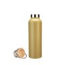 &Again Double Wall Bottle With Bamboo Lid Olive open