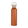 &Again Double Wall Bottle With Bamboo Lid Rust 750ml