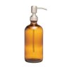 &Again Amber Glass Pump Bottle 500ml