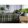 The Lyndon Company Fergus Green Duvet Cover Set Side view