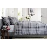 The Lyndon Company Buchanan Grey Duvet Cover Set side view