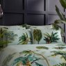 Paoletti Forsteriana Palms Duvet Cover Set lifestyle pillows close up