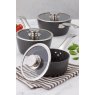 Judge Evertough 3 Piece Saucepan Set lifestyle