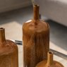 Gallery Direct Vormark Set Of 3 Brown Ornaments close up