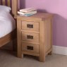 Norfolk Oak Editions 3 Drawer Bedside Table lifestyle image