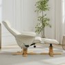 Alexia Heat Massage Chair & Stool In Plush Mushroom lifestyle image