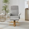 Alexia Heat Massage Chair & Stool In Grey lifestyle image