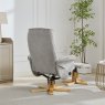 Alexia Heat Massage Chair & Stool In Grey lifestyle image