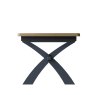 Heritage Editions Oak 2m Cross Leg Fixed Table on a white background