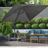 3m Square Super Deluxe Cantilever Parasol lifestyle image