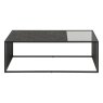 Metro Black Rectangular Coffee Table on a white background