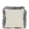 Ashwood Wool Cushion Grey Reverse