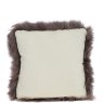 Ashwood Wool Cushion Mink Reverse