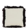 Ashwood Wool Cushion Chocolate Reverse