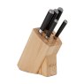 Stellar Poise 5 Piece Knife Block Set Wood