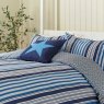 Helena Springfield Beach House Stripe Duvet Cover Set Cobalt Blue Navy close up