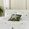 Helena Springfield Tufted Star Duvet Cover Set Green close up