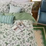 Joules Festival Pheasants Duvet Cover Set Green close up