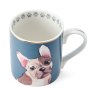 Mikasa Can Mug French Bull Dog Tilted view