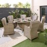 Norfolk & Co Garden Loren 6 Seater Round Dining Set