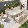 Norfolk & Co Garden Hepburn 6 Seater Dining Set