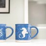 Siip Wax Resist Seahorse Mug lifestyle