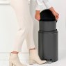 Brabantia 20L Newlcon Pedal Bin Mineral Infinite Grey lifestyle removable bucket