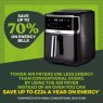 Tower Vortex 1700w 7L Steam Air Fryer Energy saving