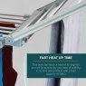 OurHouse Heated Winged Airer Fast Heat up time