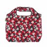 Eco Chic Eco Chic Red Floral Large Reusable Foldable Shopper Bag