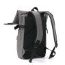 Eco Chic Eco Chic Charcoal Recycled Canvas Roll Top Backpack