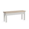 Cottage Collection Shallow Storage Bench grey