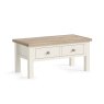 Cottage Collection Coffee Table With Drawer white