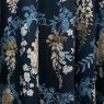 D&D Wisteria Eyelet Curtains Navy Swatch