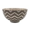 The Spanish Company Assorted Snack Bowls brown zigzag