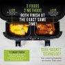 Tower Vortx Vizion Dual Air Fryer dual baskets