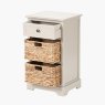 Farmhouse 1 Drawer 2 Basket Unit white background