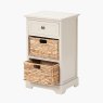 Farmhouse 1 Drawer 2 Basket Unit white background